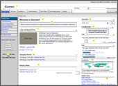 Intranet homepage wireframe